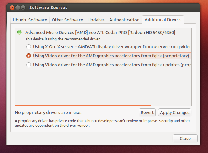 Updating graphics driver ubuntu